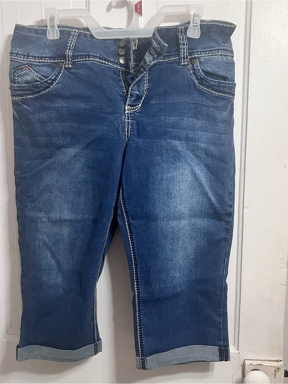 Royalty For Me Dark Blue Cropped Jeans